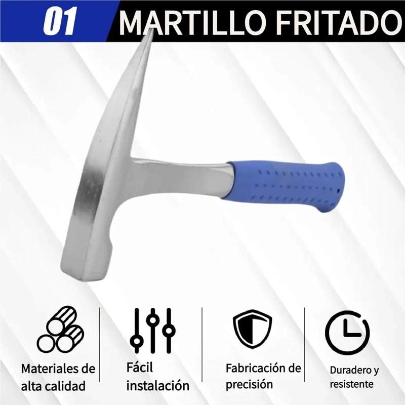 KIT DE MARTILLO GEOLOGICO IDEAL PARA ESTUDIANTES Y PROFESIONALES - 2