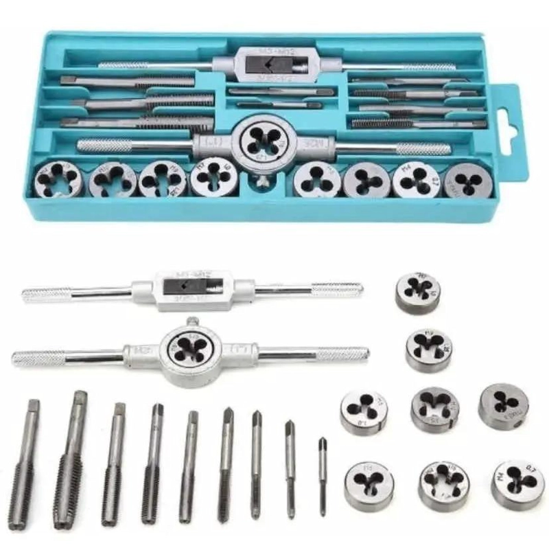 JUEGO KIT DE TERRAJA MACHO HEMBRA 20 PIEZAS - 1
