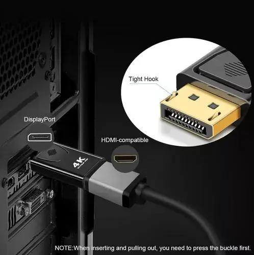 ADAPTADOR DISPLAYPORT A HDMI 4K PARA CONEXIONES DE ALTA DEFINICION - 6