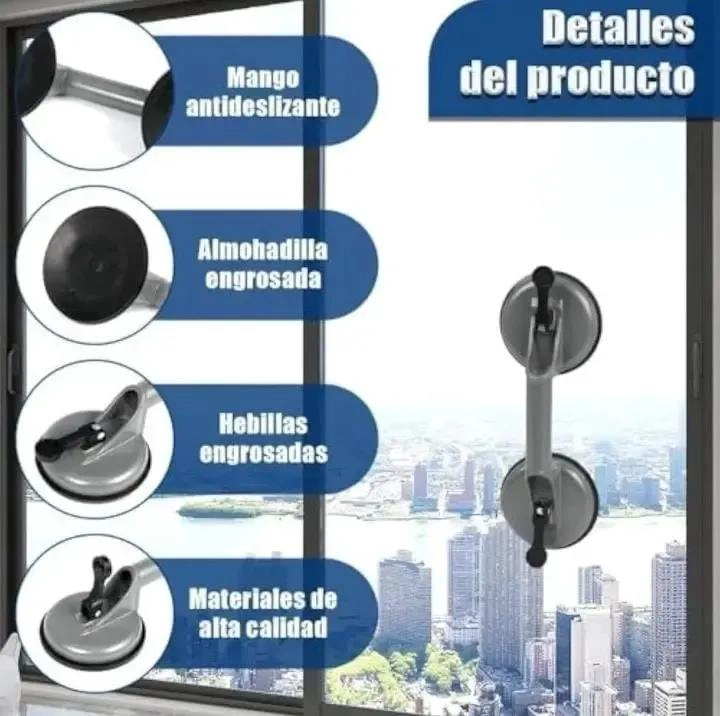 VENTOSAS DE CRISTAL DE ALUMINIO RESISTENTE PARA SUJECION - 2