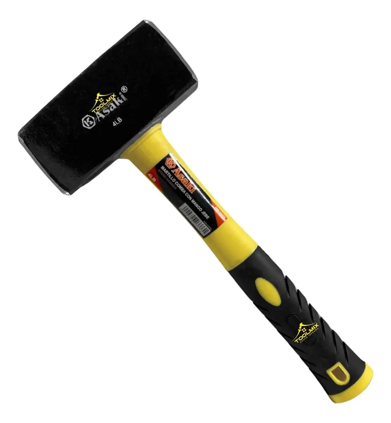 MAZO DE CONSTRUCCION MANGO DE FIBRA 4 LB PARA DEMOLICION - 1