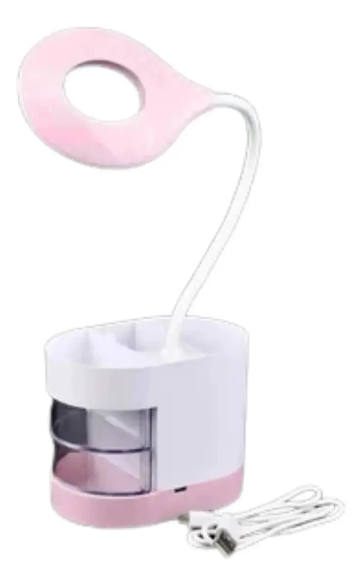 LAMPARA DE MESA FLEXIBLE CON PUERTO USB Y PORTA LAPICES - 1