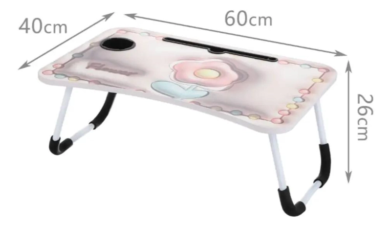 MESA PLEGABLE PORTATIL PARA NOTEBOOKS CON DISEÑO ERGONOMICO - 4