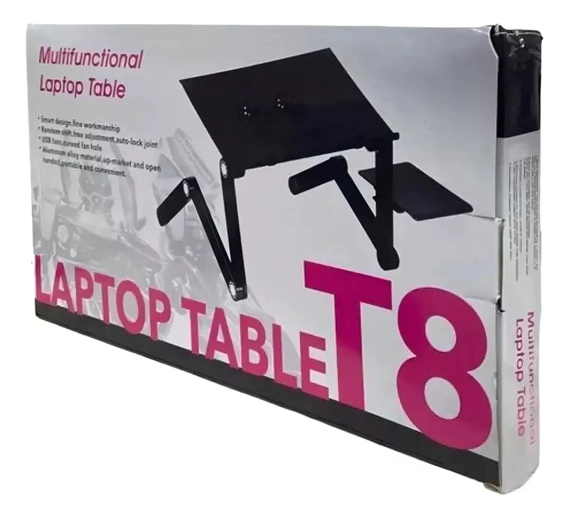 MESA PLEGABLE AJUSTABLE PARA NOTEBOOK CON VENTILACION - 6