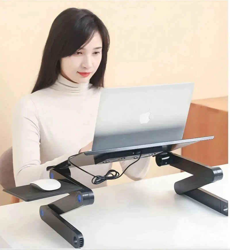 MESA PLEGABLE AJUSTABLE PARA NOTEBOOK CON VENTILACION - 7