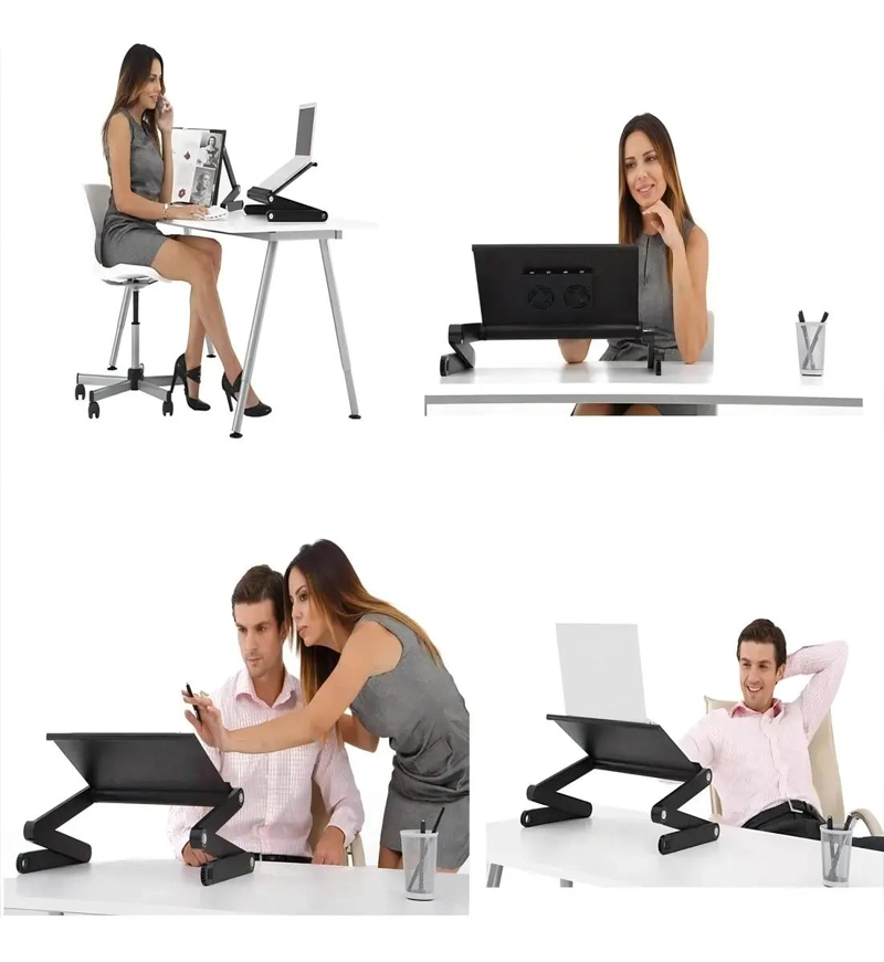 MESA PLEGABLE AJUSTABLE PARA NOTEBOOK CON VENTILACION - 9