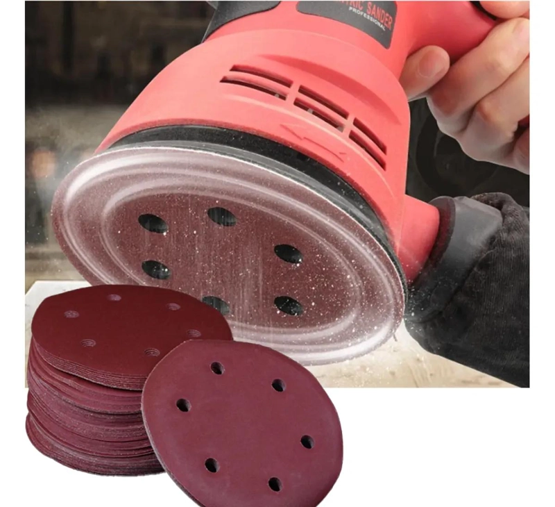 PACK DE 10 DISCOS DE LIJA VELCRO 220MM GRANO 120 - 7