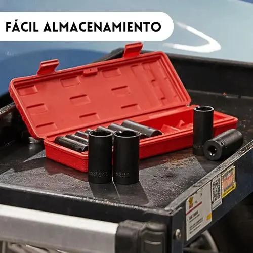 JUEGO DE DADOS DE IMPACTO CORTOS Y LARGOS PARA MECANICA - 5