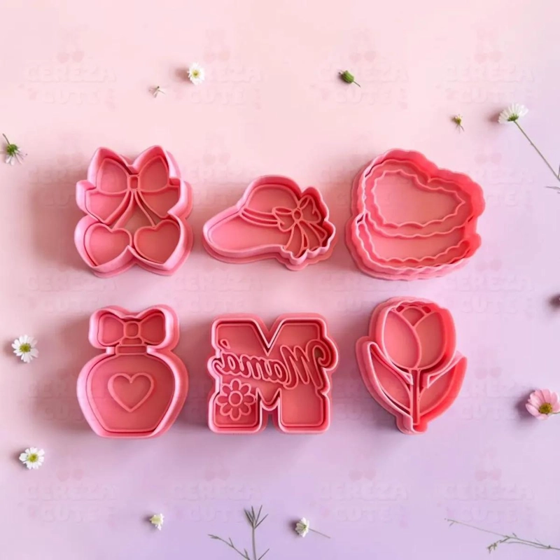 SET DE CORTADORES Y SELLO PARA GALLETAS CON DISEÑOS TEMATICOS PARA CELEBRACIONES - 2