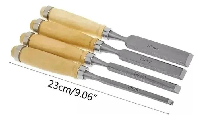 SET DE 3 FORMONES Y CINCELES PARA TRABAJAR MADERA - 3