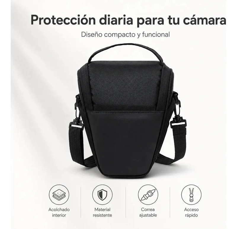 BOLSO FOTOGRAFICO TRANSPIRABLE PARA CAMARAS DSLR Y MIRRORLESS - 6