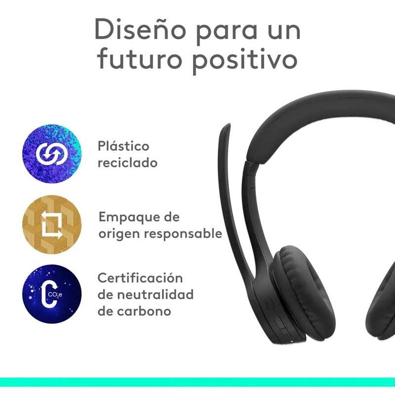 AURICULARES INALAMBRICOS CON MICROFONO Y CANCELACION DE RUIDO - 6