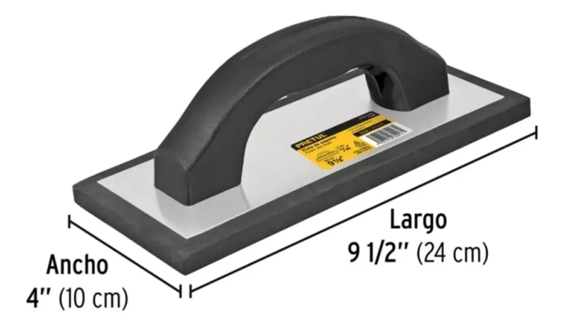 FRAGUADOR DE HULE 9.1/2 X 4 PARA TRABAJOS LIMPIOS - 2