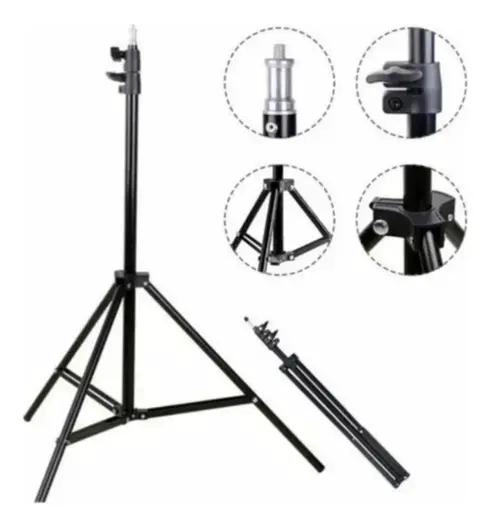 TRIPODE DE ALUMINIO DE 2 METROS PARA CAMARA Y LUZ - 2