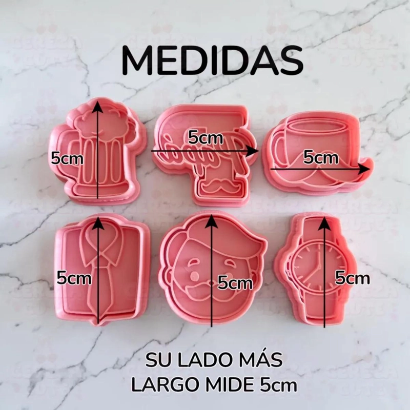 SET DE CORTADORES Y SELLO PARA GALLETAS CON DISEÑO TEMATICO PARA CELEBRACIONES - 2