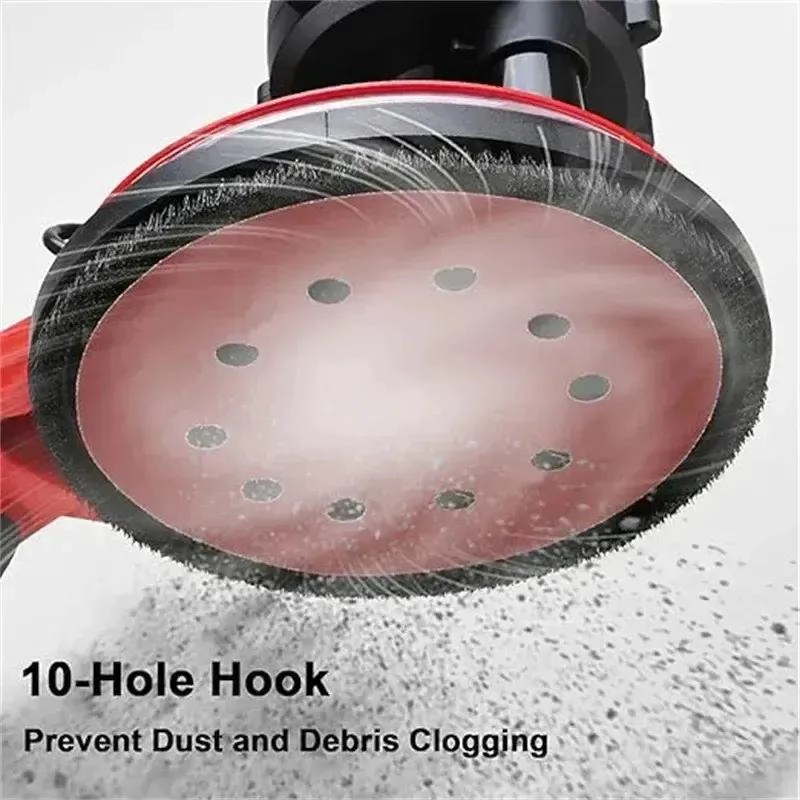DISCOS DE LIJA VELCRO GRANO 80 SET DE 10 UNIDADES 225MM - 6