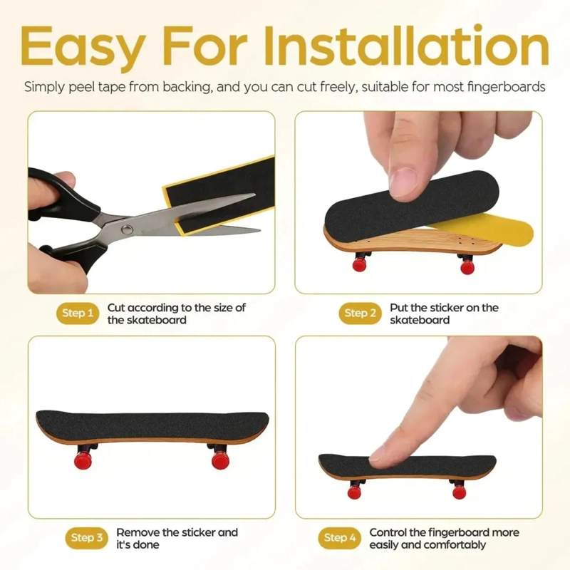 CINTA ANTIDESLIZANTE PARA FINGERBOARDS SET DE 10 PIEZAS - 3