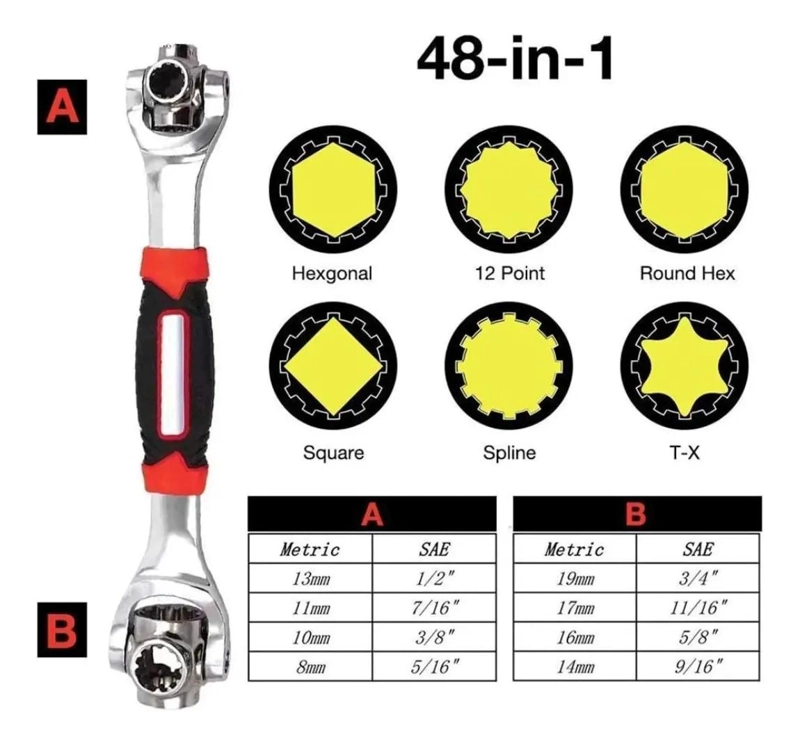 JUEGO DE HERRAMIENTAS MULTIFUNCIONAL 48 EN 1 PARA TALLER - 8