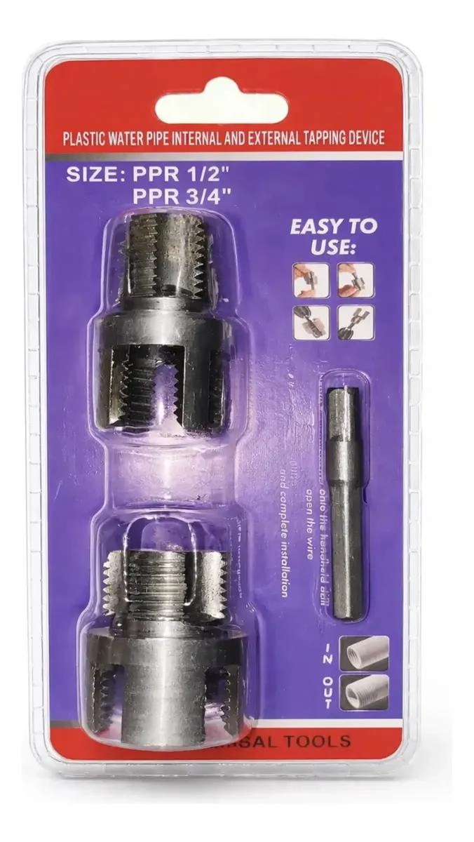 EXTRACTOR REPARADOR DE HILOS PARA PPR 1/2 Y 3/4 - 1
