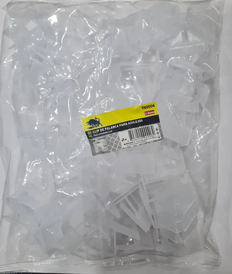 CLIPS NIVELADORES PLASTICOS 4CM X 3.6CM - 5