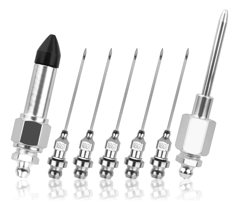 SET DE 7 BOQUILLAS ENGRASADORAS DE PRECISION PARA LUBRICACION - 2