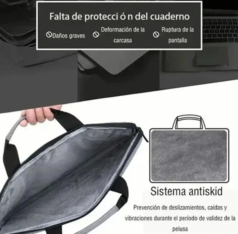 BOLSO PORTATIL IMPERMEABLE PARA NOTEBOOK DE 15,6 PULGADAS - 10