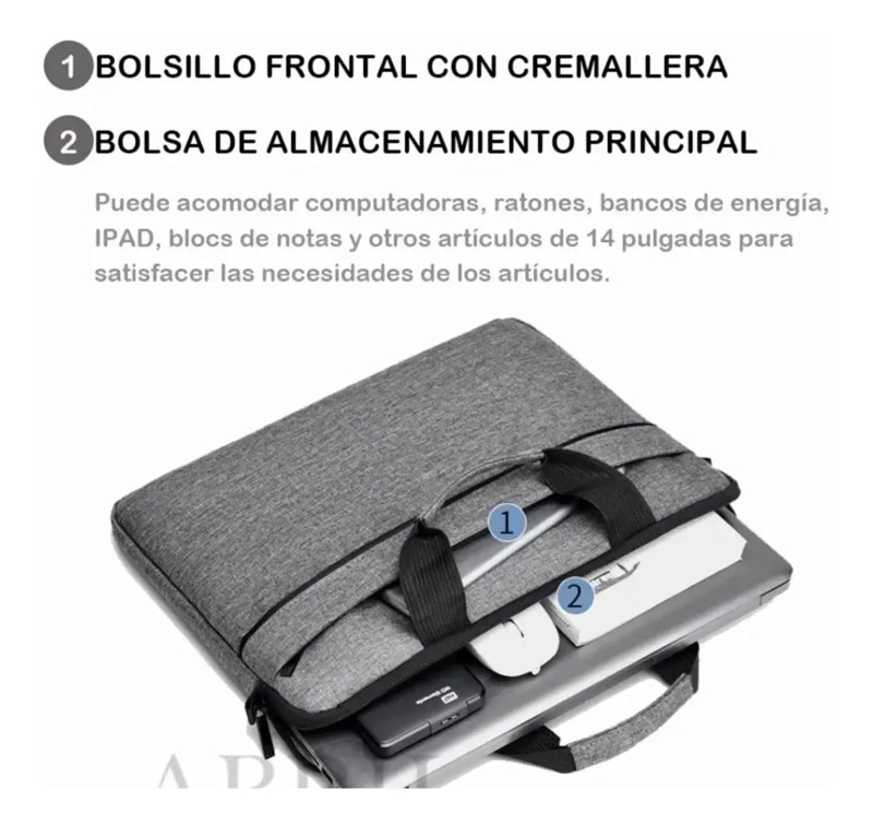 BOLSO PORTATIL IMPERMEABLE PARA NOTEBOOK DE 15,6 PULGADAS - 8