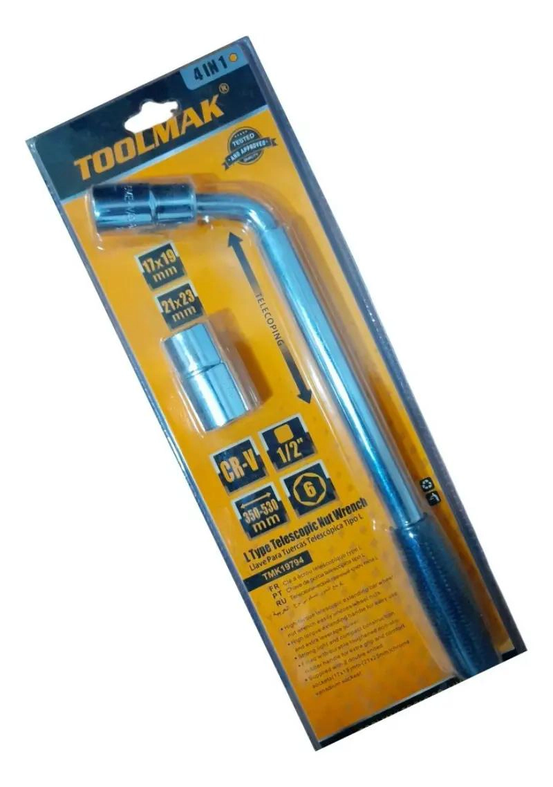LLAVE TELESCOPICA MULTIFUNCIONAL PARA TUERCAS 4 EN 1 - 1
