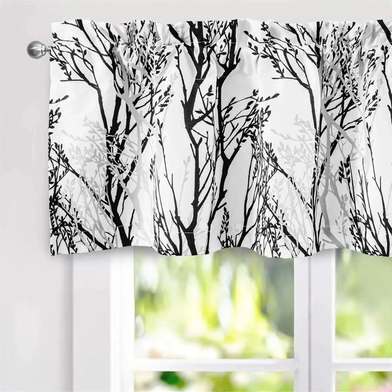 RAMA DE ARBOL CON DISEÑO ABSTRACTO PARA CORTINAS DE VENTANA - 2