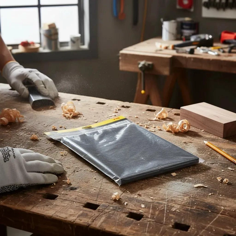 PACK DE 25 LIJAS DE PAPEL PARA MADERA Y METAL 23X28 CM - 2