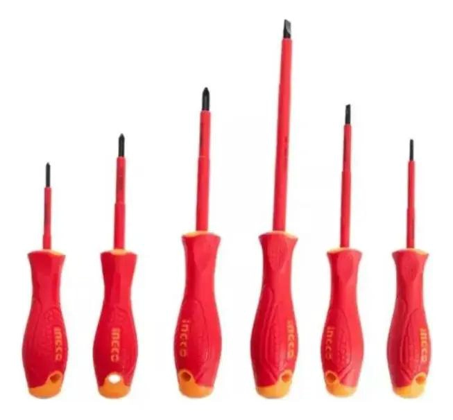 SET DE 6 DESTORNILLADORES ELE CTRICOS AISLADOS PARA PROYECTOS - 1