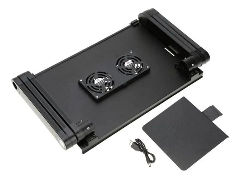 MESA PLEGABLE PARA LAPTOP CON VENTILADORES Y DISEÑO AJUSTABLE - 7