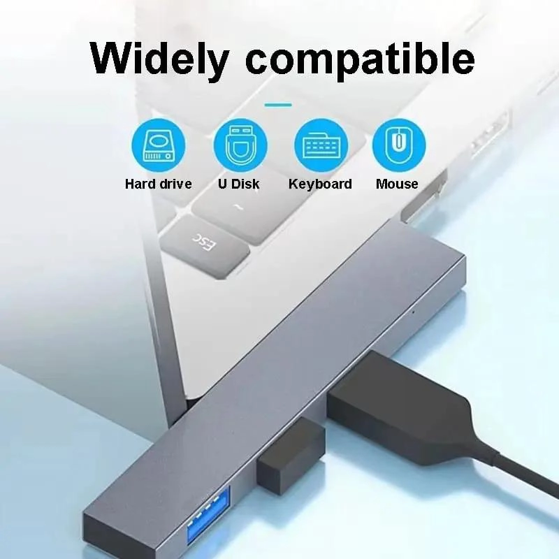 ADAPTADOR USB TIPO C 4 PUERTOS PARA CONEXION RAPIDA - 3