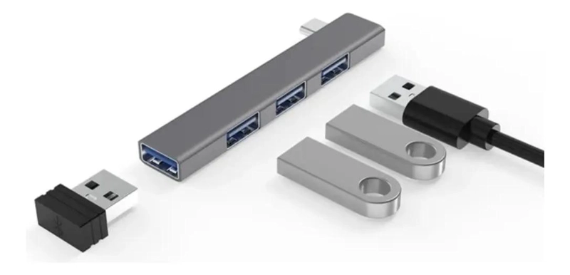 ADAPTADOR USB TIPO C 4 PUERTOS PARA CONEXION RAPIDA - 5