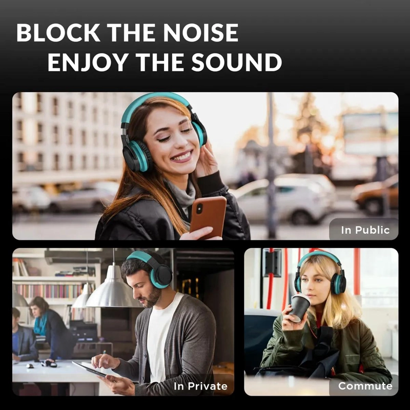 AURICULARES INALAMBRICOS CON CANCELACION DE RUIDO Y BLUETOOTH 5.0 - 7