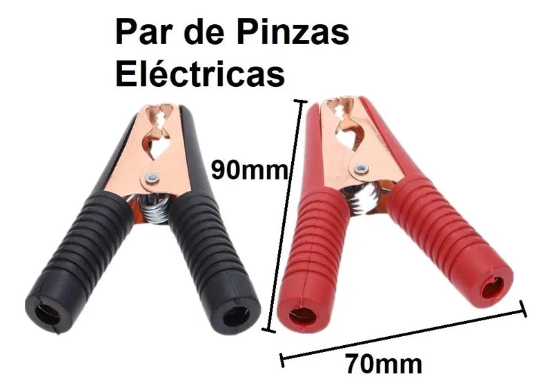 PAR DE PINZAS ELE CTRICAS CAIMAN 90MM 100 AMPERES - 2