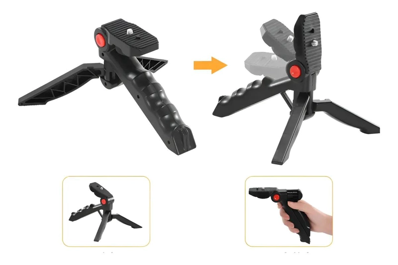 KIT DE GRABACION CON TRIPODE, LUZ LED Y MICROFONO - 10