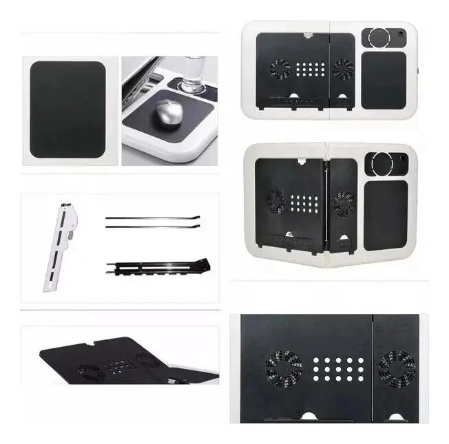 MESA PORTATIL PLEGABLE CON VENTILADORES Y USB PARA NOTEBOOK - 3