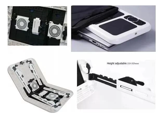 MESA PORTATIL PLEGABLE CON VENTILADORES Y USB PARA NOTEBOOK - 6