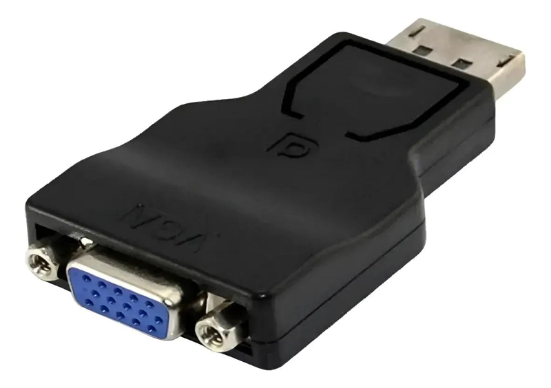 ADAPTADOR DISPLAY PORT MACHO A VGA HEMBRA PARA CONEXIONES - 3