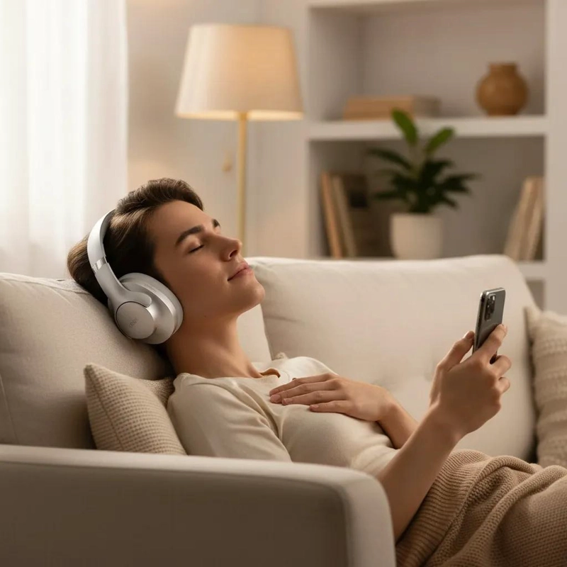 AUDIFONOS INALAMBRICOS CON CANCELACION DE RUIDO Y BLUETOOTH 5.4 - 4