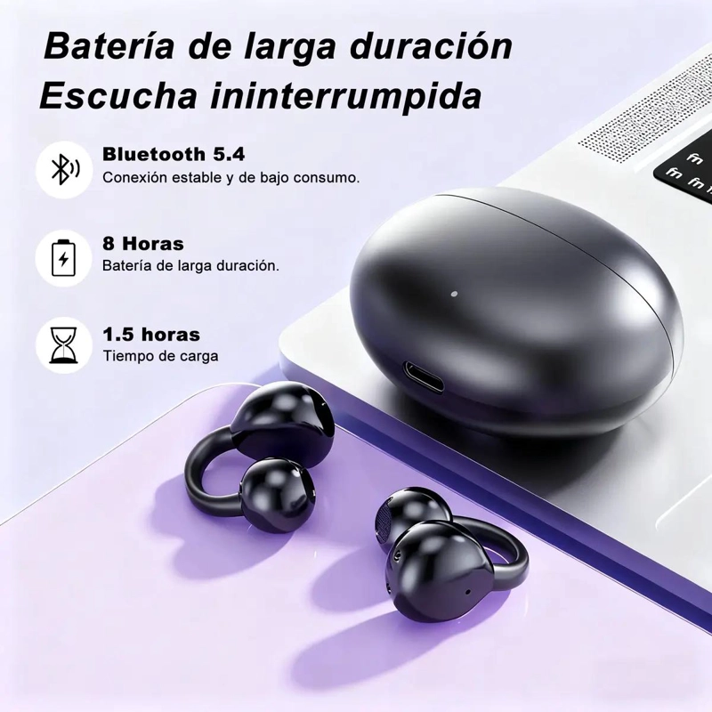AUDIFONOS INALAMBRICOS BLUETOOTH OPEN EAR CON MICROFONO HD - 3
