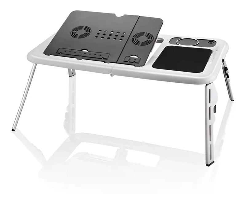 MESA PLEGABLE PARA NOTEBOOK CON VENTILADORES Y PORTA VASOS - 3