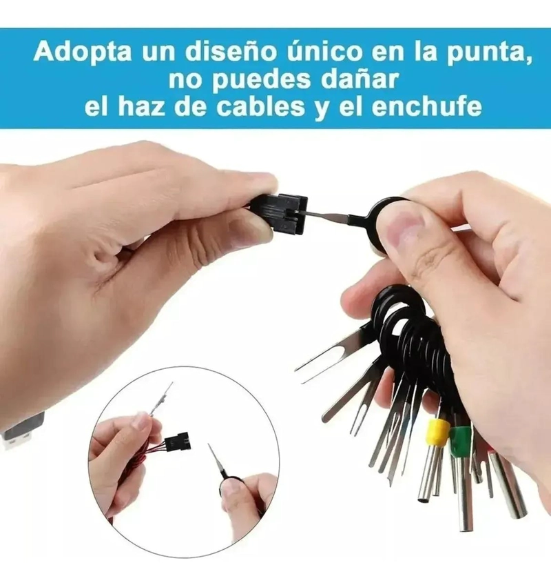 JUEGO DE HERRAMIENTAS PARA EXTRACCION DE TERMINALES 39 PIEZAS - 4