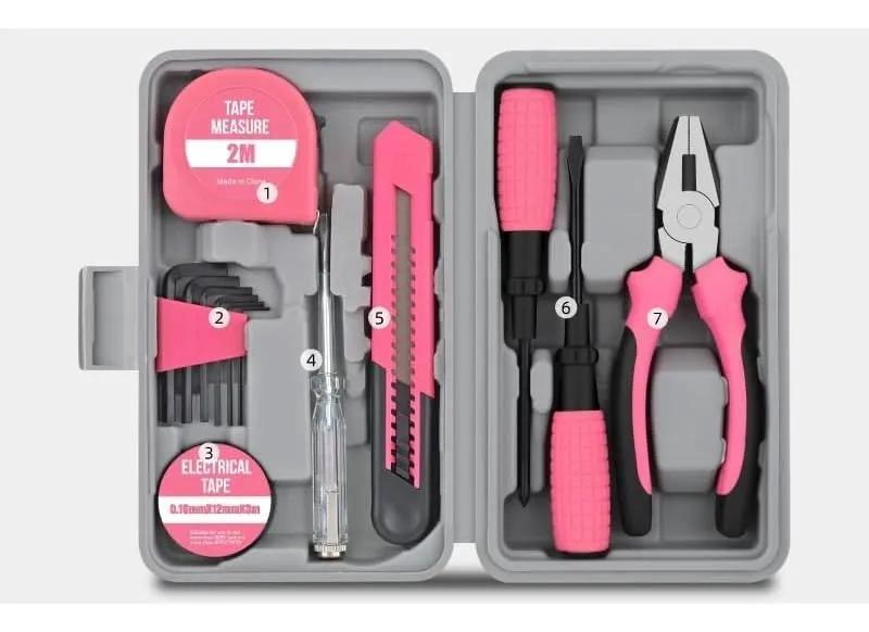 KIT DE HERRAMIENTAS DE BRICOLAJE PARA EL HOGAR CON 13 PIEZAS - 1