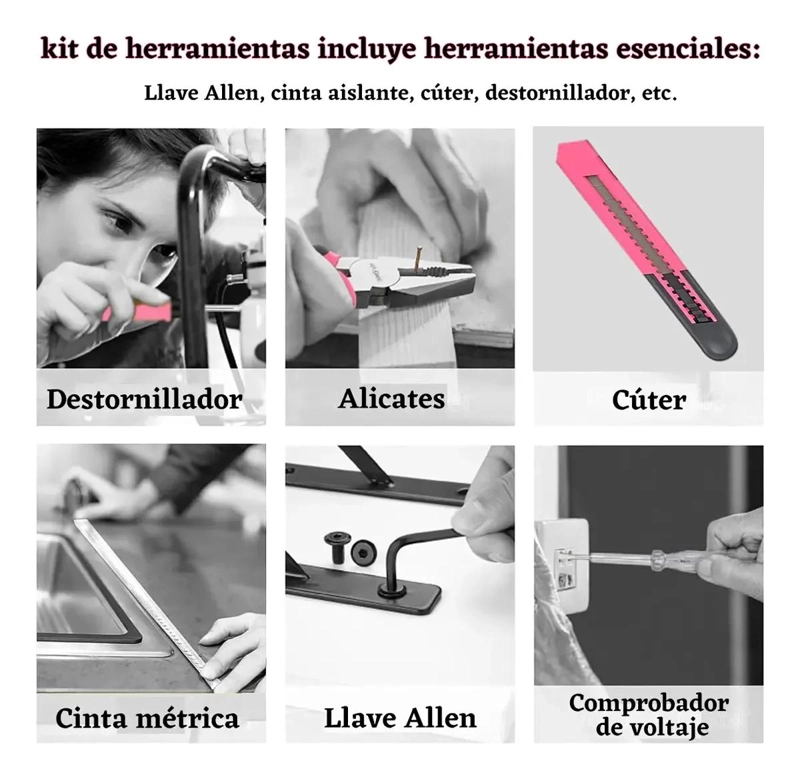 KIT DE HERRAMIENTAS DE BRICOLAJE PARA EL HOGAR CON 13 PIEZAS - 2