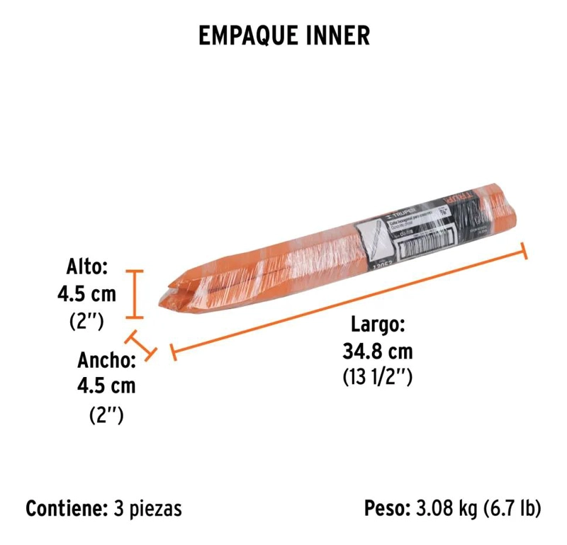 PUNTO ALBAÑIL DE ACERO ALTO CARBONO 7/8 X 14 PULGADAS - 1