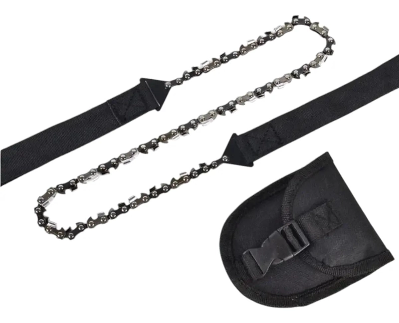 SIERRA CADENA MANUAL MULTIUSO CON FUNDA PARA CAMPING - 1