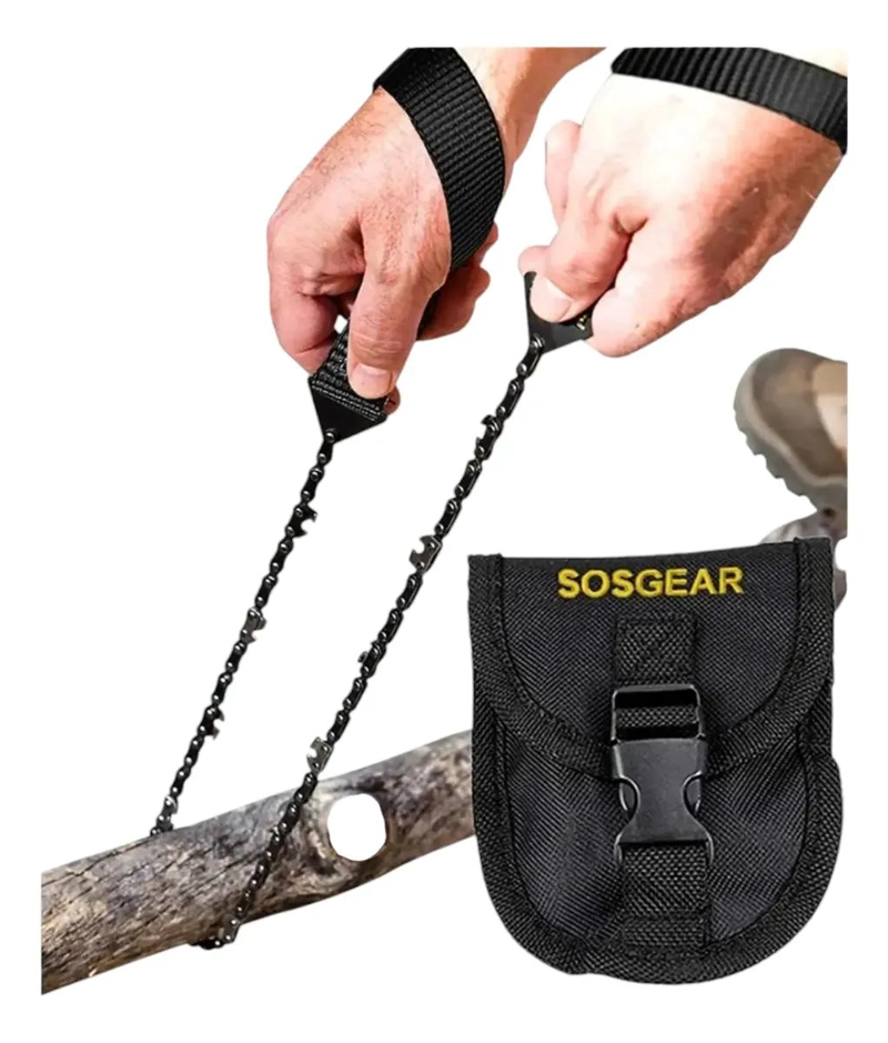 SIERRA CADENA MANUAL MULTIUSO CON FUNDA PARA CAMPING - 2