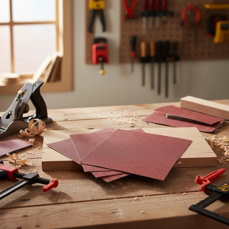 PLIEGO DE LIJA G-50 PARA MADERA, 10 UNIDADES, ALTA CALIDAD - 1